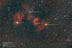 IC 443, Quallen-Nebel, beschriftet