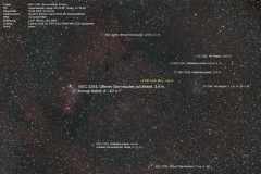 NGC 2264, beschriftet