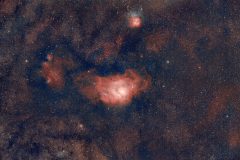 M 8+20, Lagunen-Nebel + Trifid-Nebel