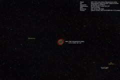 NGC 7293, Helix-Nebel, beschriftet